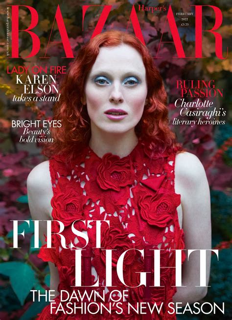 erik madigan harpers bazaar dior|Karen Elson on a brighter future .